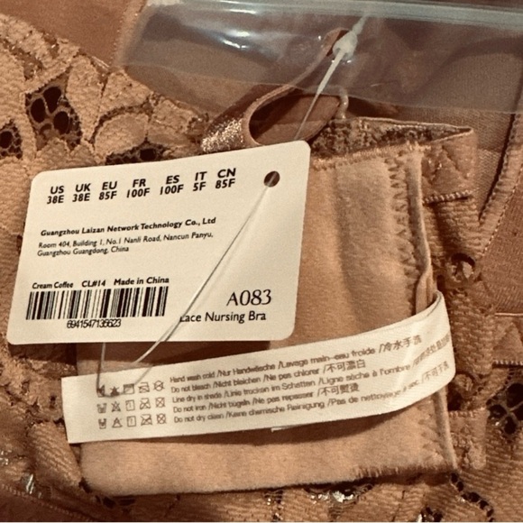 MOMANDA Women’s Lace Nursing Bra Bralette – Size 38DD (38E) Maternity - Picture 5 of 7